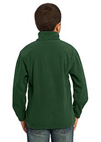 bottle green polar fleece jacket